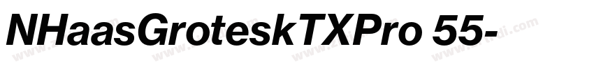 NHaasGroteskTXPro 55字体转换